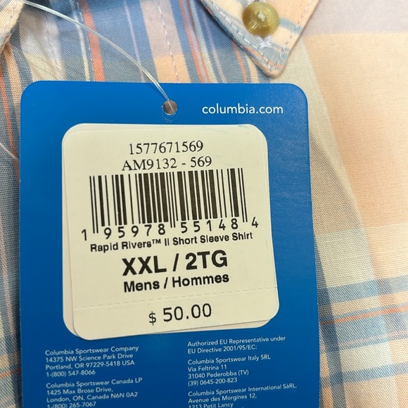 men's columbia plaid button down - Picture 3 of 3